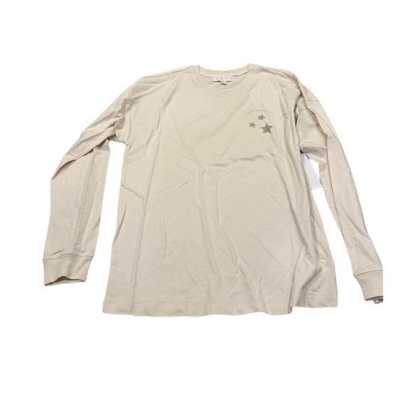 NWT Spritual Gangster Star Cara Long Sleeve Tee White Sand Color - Picture 3 of 8